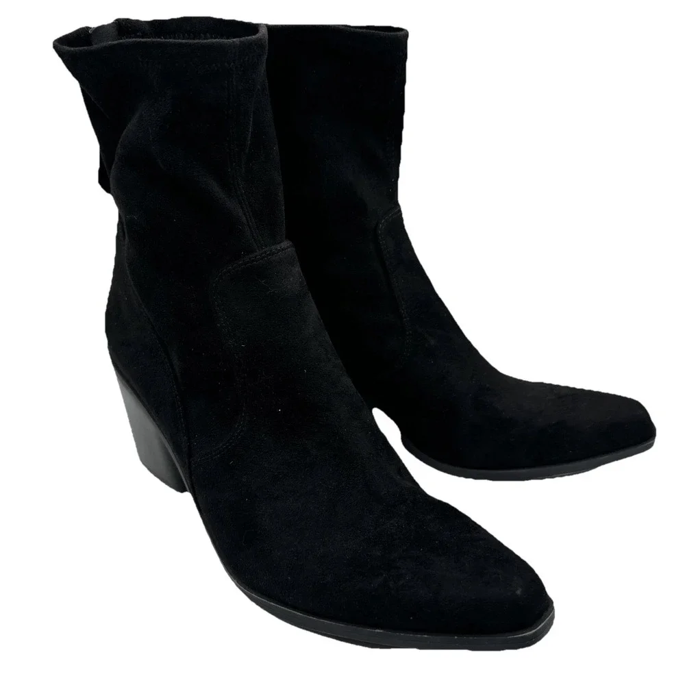 NEW Naturalizer Womens Ella Boot Black Suede 9 M